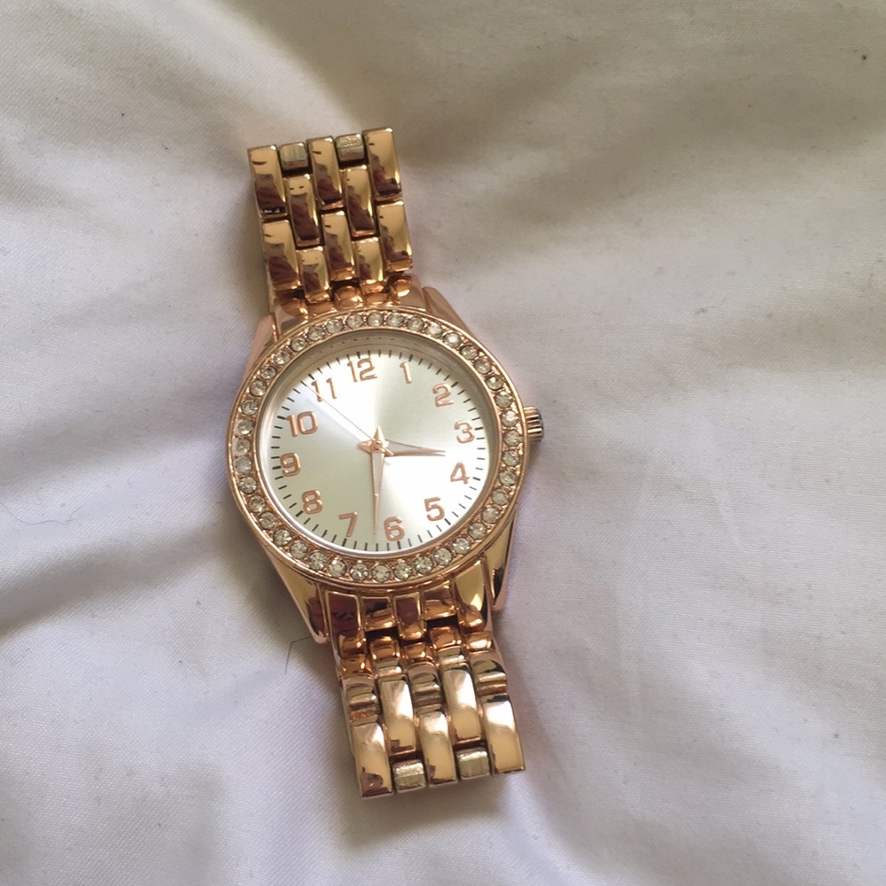 Rose gold watch